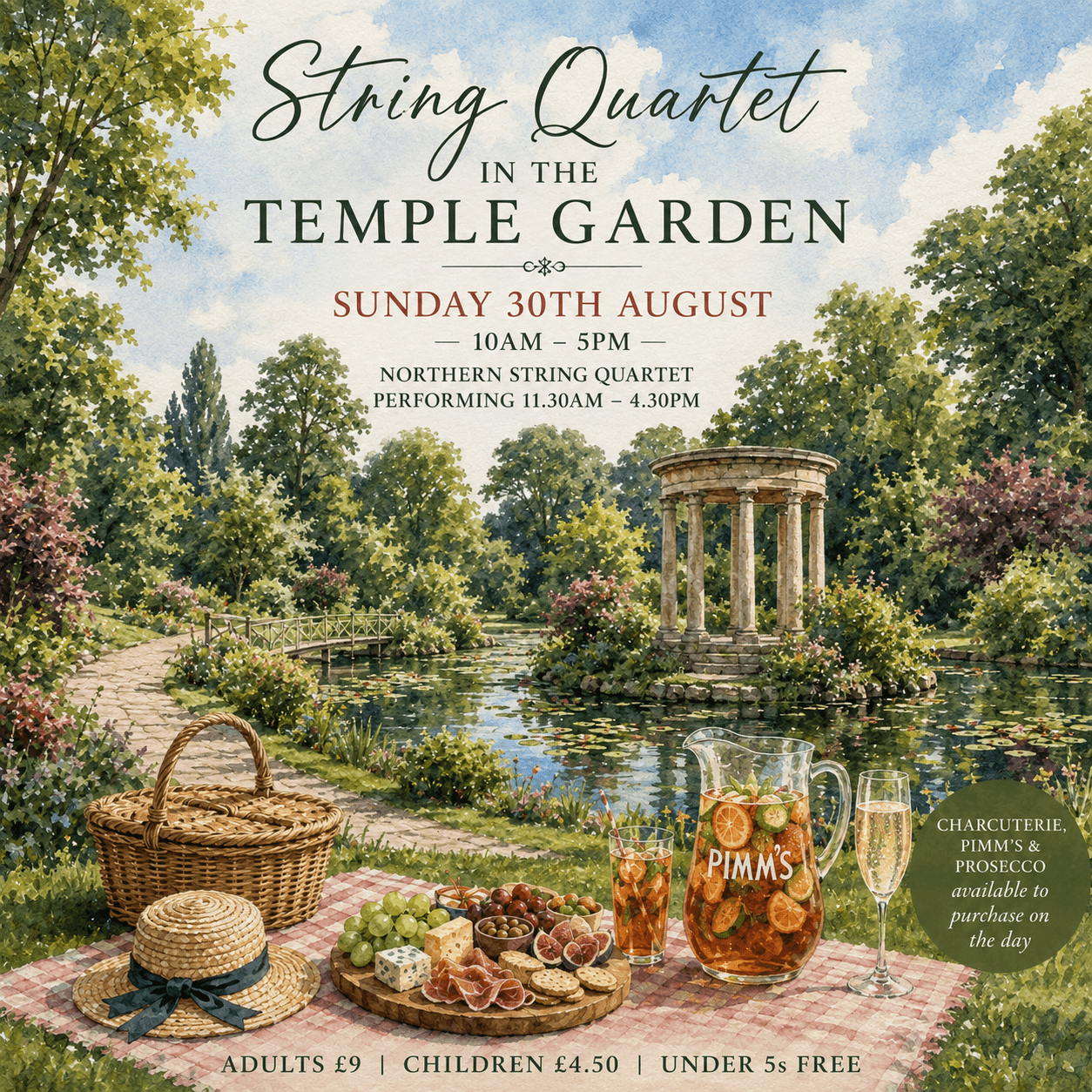 String Quartet in the Temple Garden